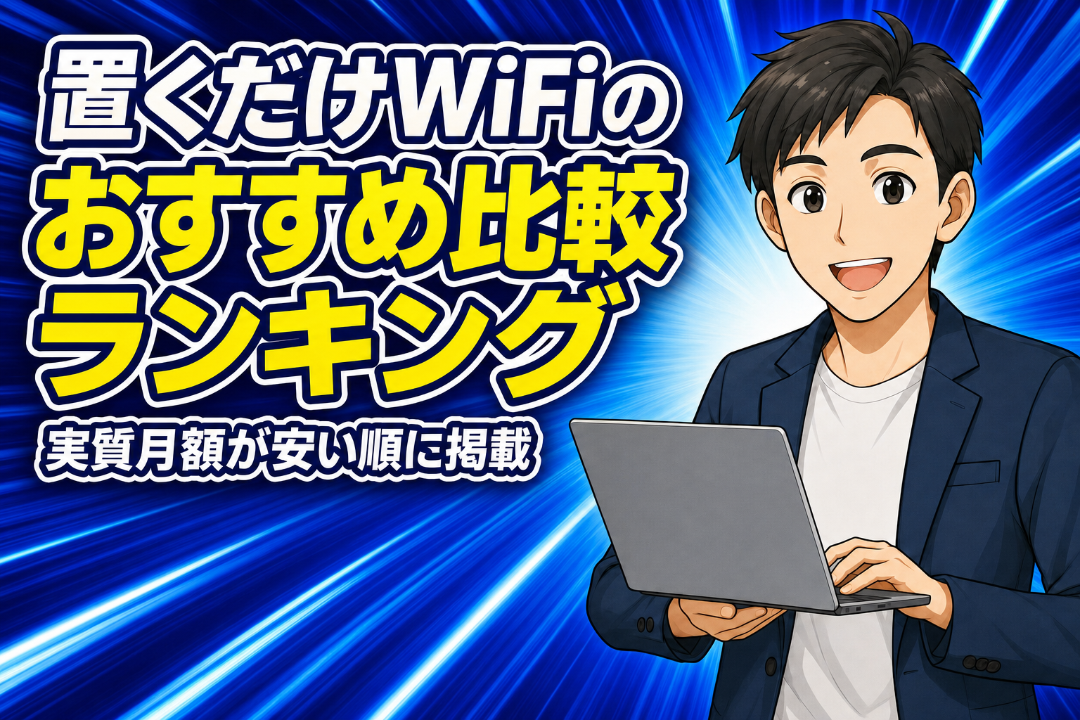 置くだけWiFiのおすすめ比較ランキング